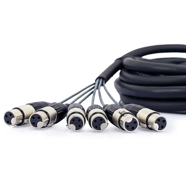 Encontraproduto.com.br - Multicabos Com Conectores Xlr 6 Vias Amphenol - 50 Mt
