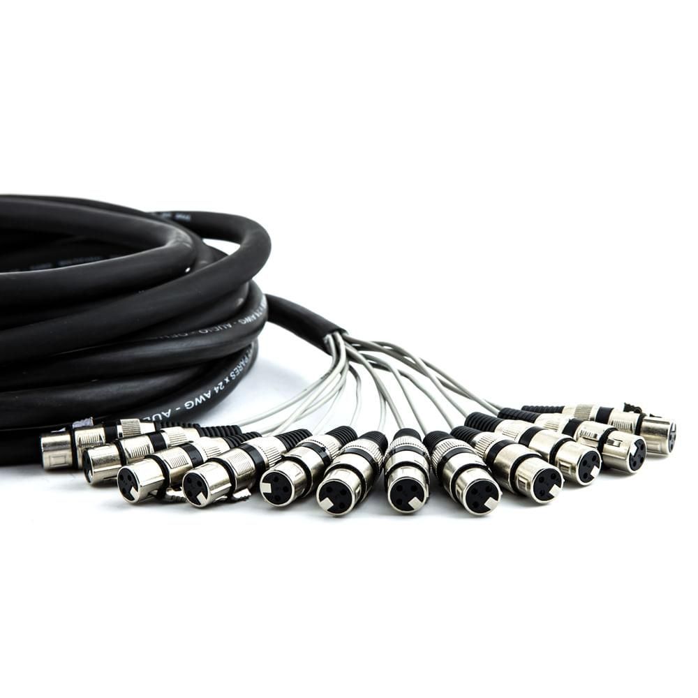 Encontraproduto.com.br - Multicabos Com Conectores Xlr 12 Vias Cirilo Cabos 10 Metros