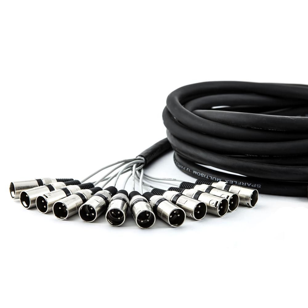 Encontraproduto.com.br - Multicabos Com Conectores Xlr 12 Vias Cirilo Cabos 10 Metros