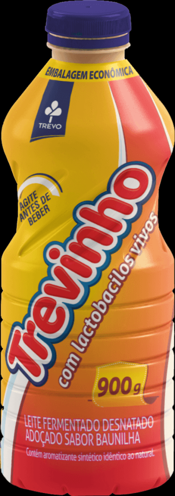 Encontraproduto.com.br - Leite Fermentado Trevinho Garrafa 900g