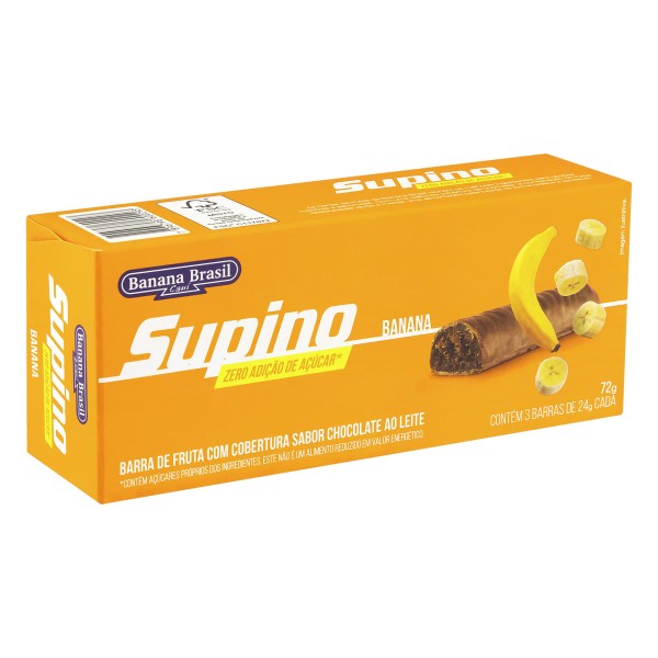 Encontraproduto.com.br - Barra Fruta Supino Banana Com Cobertura Chocolate 72g