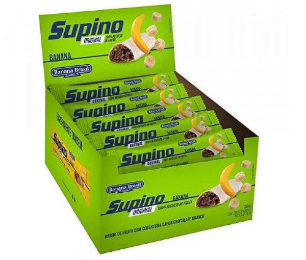 Supino Banana e Chocolate Branco Tradicional 1 Unidade