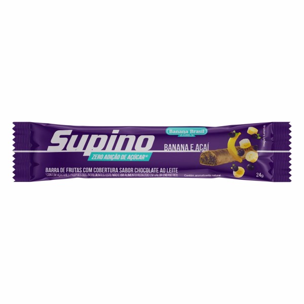 Encontraproduto.com.br - Barra De Frutas Supino Light Banana E Açaí 24G