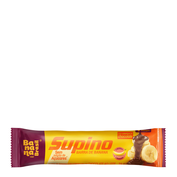 Encontraproduto.com.br - Barra de Fruta Supino Zero Banana com Chocolate com 24g