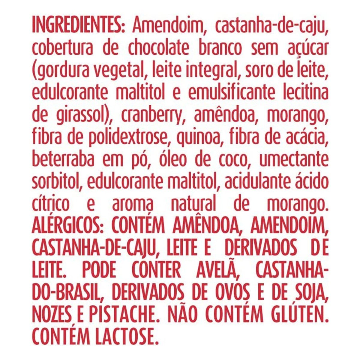 Encontraproduto.com.br - Barra Castanhas, Amendoim e Morango com Cobertura de Morango Nuts Banana Brasil 25g