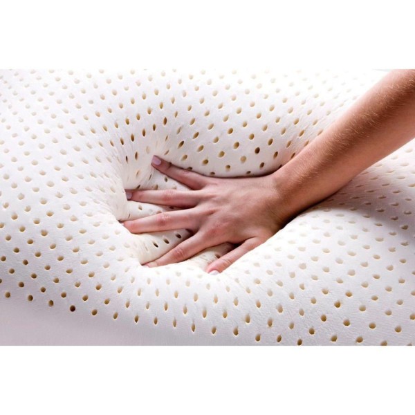 Encontraproduto.com.br - Travesseiro Látex Natural King Alto LN1000 Lavável c/ Capa Percal 200 Fios (90x50) - Duoflex