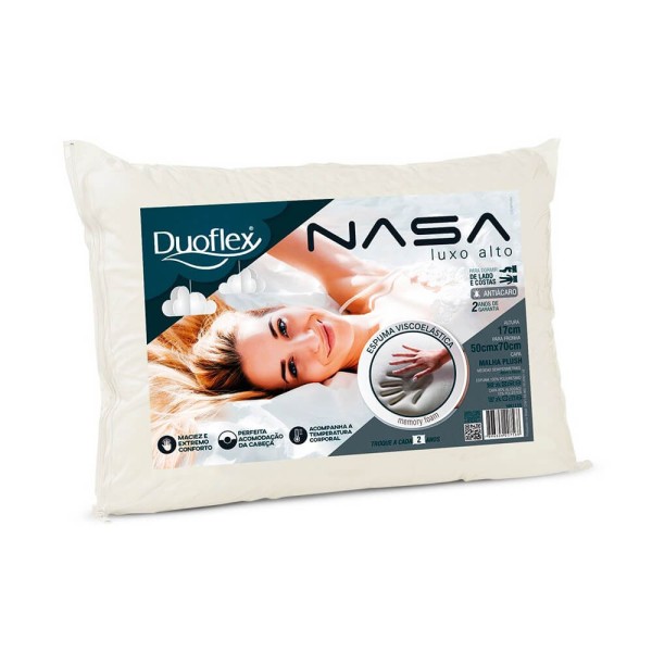 Travesseiro Viscoelástico NASA Alto Luxo - Duoflex