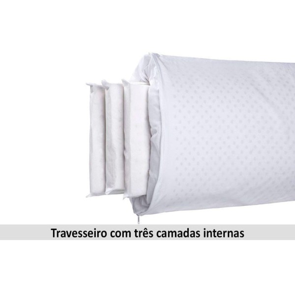 Encontraproduto.com.br - Travesseiro Látex Rl1103 Regulável P/fronha (50x70) - Duoflex