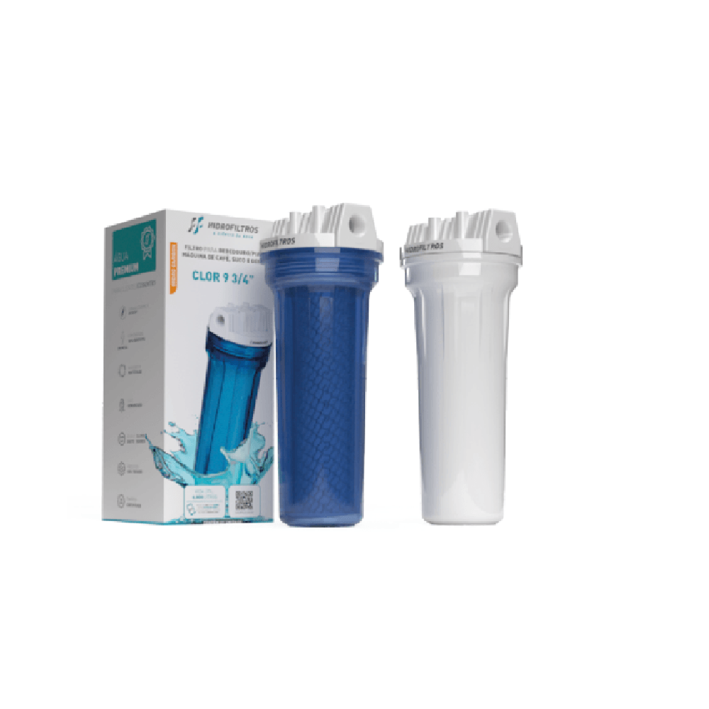 Encontraproduto.com.br - Filtro para Bebedouro com Carvão Ativado Branco 9.3/4