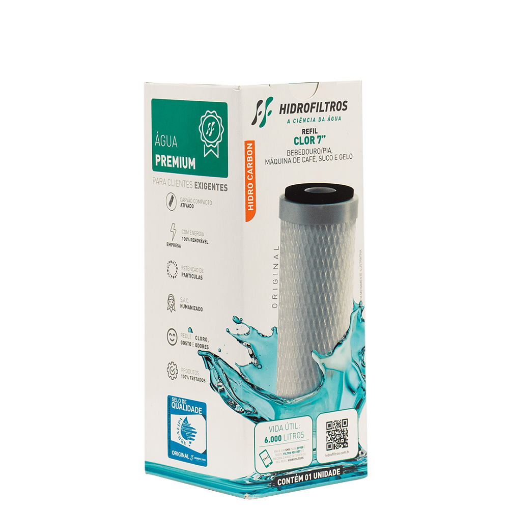 Encontraproduto.com.br - Refil Filtro Carbon Block Clor 7