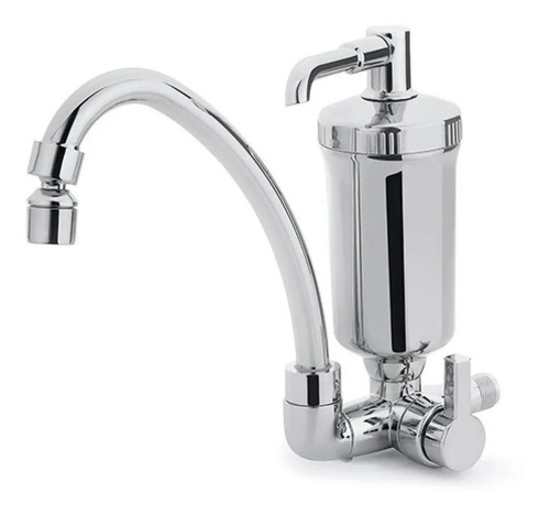 Encontraproduto.com.br - Torneira Bica Móvel de Parede com Filtro 20h/l 907-2287 Cromado Hidrofiltros