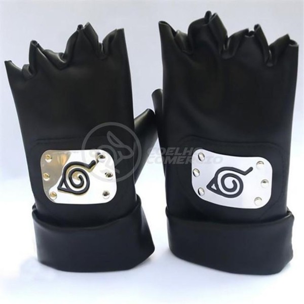 Encontraproduto.com.br - Luvas De Couro Kakashi Hatake Sensei Ninja Copia Naruto Nº28