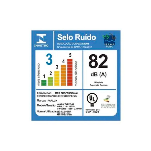 Encontraproduto.com.br - Secador de Cabelo Parlux Alyon 2250W com 2 Velocidades Jade 220V