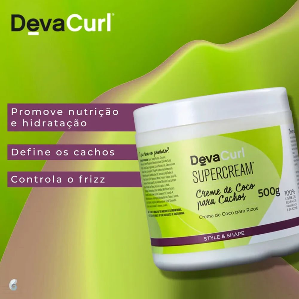 Encontraproduto.com.br - Deva Curl Supercream - Ativador de Cachos 500g