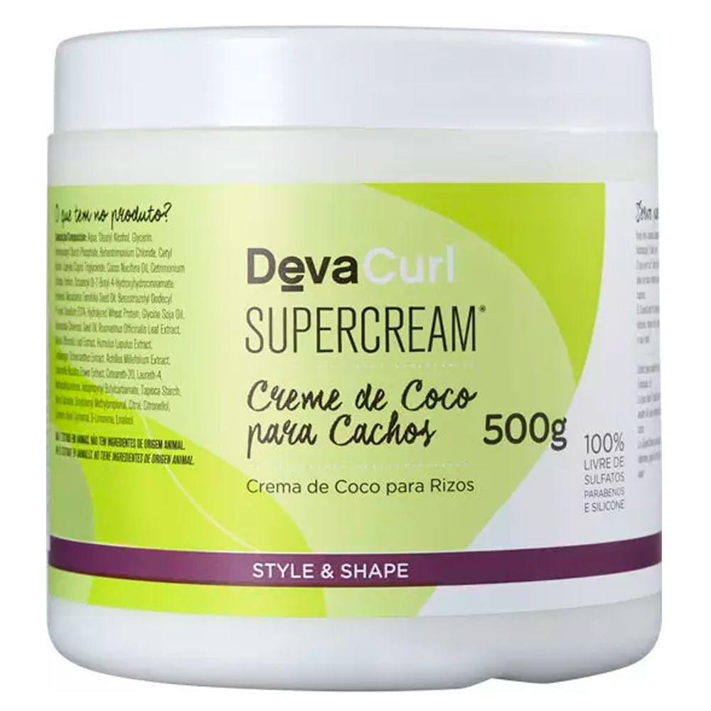 Encontraproduto.com.br - Deva Curl Supercream - Ativador de Cachos 500g
