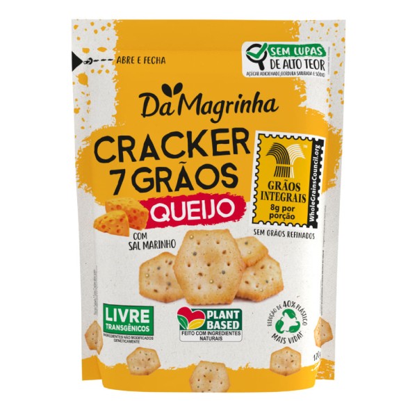 Cracker Da Magrinha 7 Graos 120gr Queijo