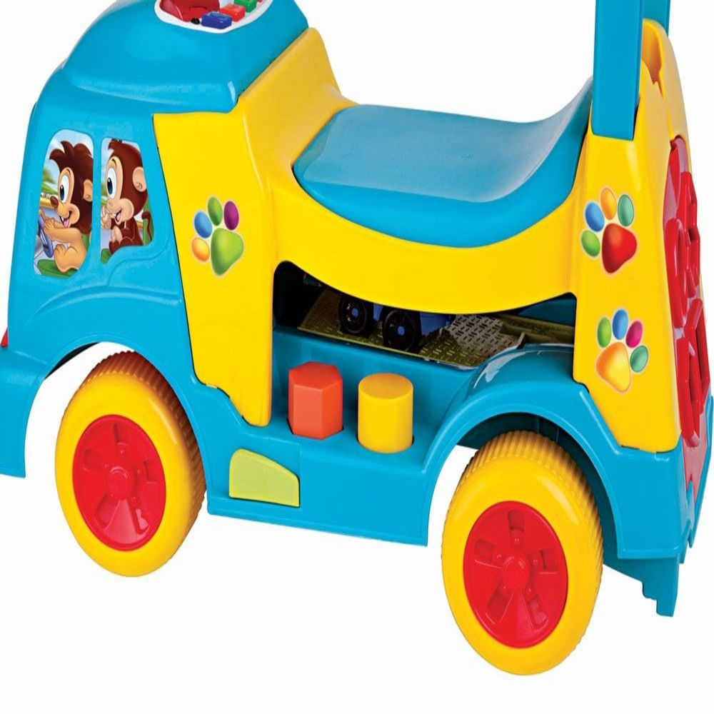 Encontraproduto.com.br - Andador Bichos Azul Com Aro Luzes E Som Magic Toys- 1014