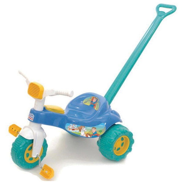 Encontraproduto.com.br - TICO-TICO VELOTROL INFANTIL TRICICLO PRINCIPE COM ALÇA