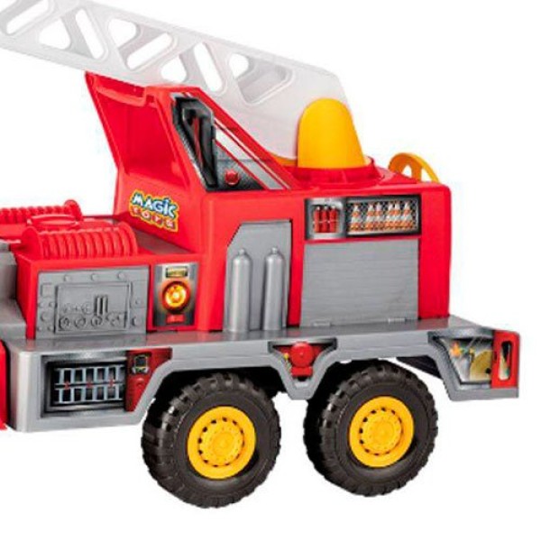 Encontraproduto.com.br - Caminhão Bombeiro Fire - Sirene com Sons e Luzes - Magic Toys