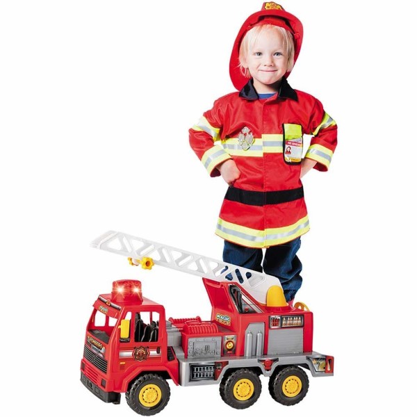 Encontraproduto.com.br - Caminhão Bombeiro Fire - Sirene com Sons e Luzes - Magic Toys