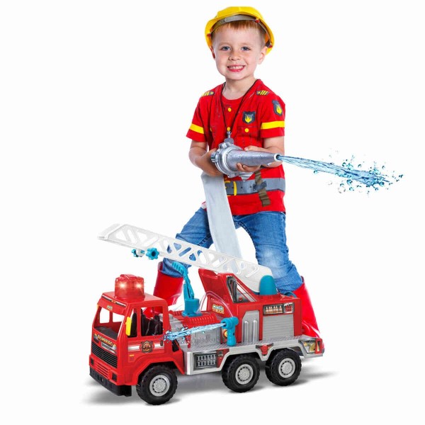 Encontraproduto.com.br - Caminhão Magic Toys Bombeiro Fire Com Bomba DÁgua Vermelho - 5044