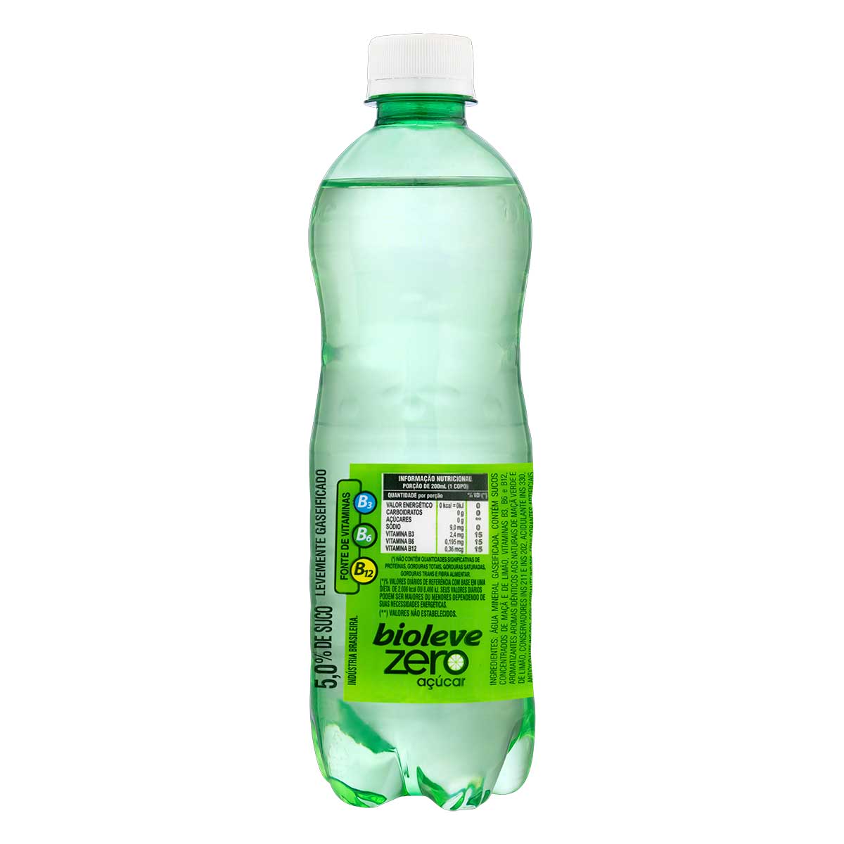 Encontraproduto.com.br - Bebida Gaseificada Bioleve 510ml Zero Maçã Verde