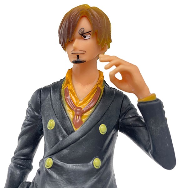 Encontraproduto.com.br - Brinquedo Boneco Anime Action Figure One Piece 18cm Presente Dia dos Namorados - Sanji