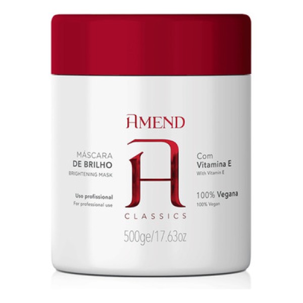Máscara Amend Tratamento de Brilho com Vitamina E 500g