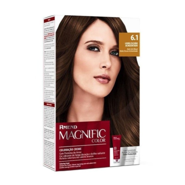 Encontraproduto.com.br - Coloração Amend Magnific Color 6.1 Louro Escuro Acinzentado