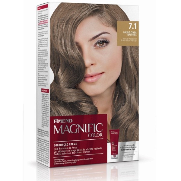 Tinta Magnific Color 7.1 Louro Cinza - Amend