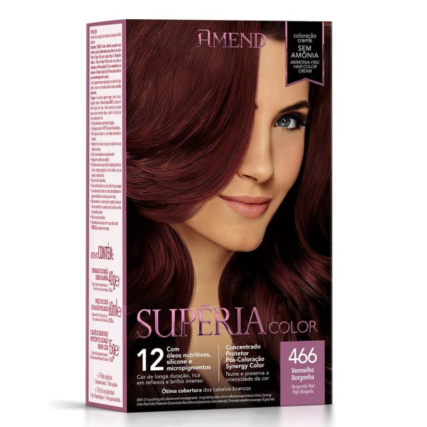 Tonalizante Superia Color 466 Vermelho Borgonha - Amend
