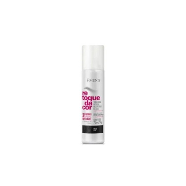 Encontraproduto.com.br - Tonalizante Spray Retoque Amend Cor Preto 75ml