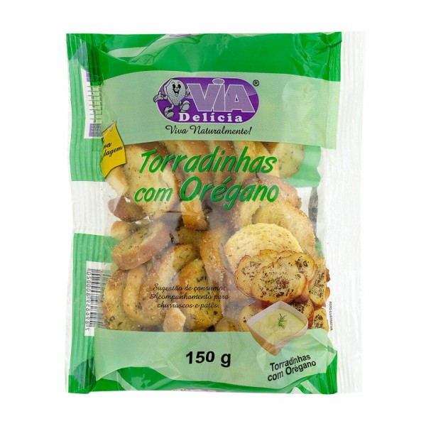 Encontraproduto.com.br - Torradinha Via Delicia 150g Com Oregano