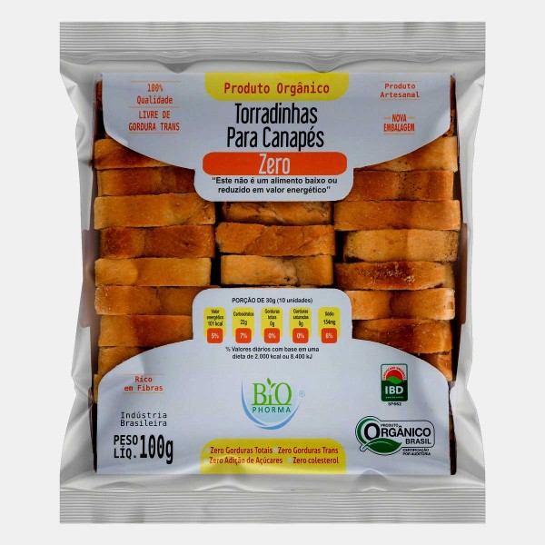 Encontraproduto.com.br - Torradinhas Orgânicas Canapés Light Bio Phorma 100 g