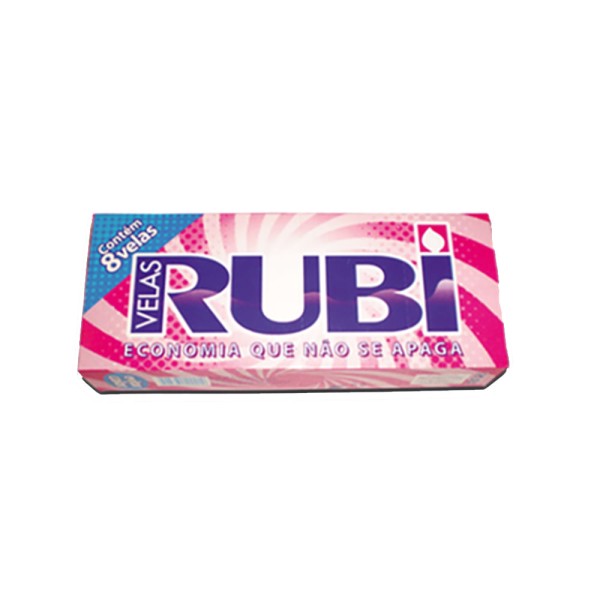 Encontraproduto.com.br - Vela Rubi Nº5 21g Caixeta com 8 unidades