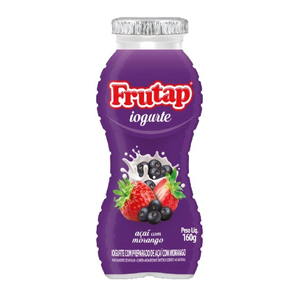 Encontraproduto.com.br - Iogurte Líquido Frutap 160g Acai com Morango