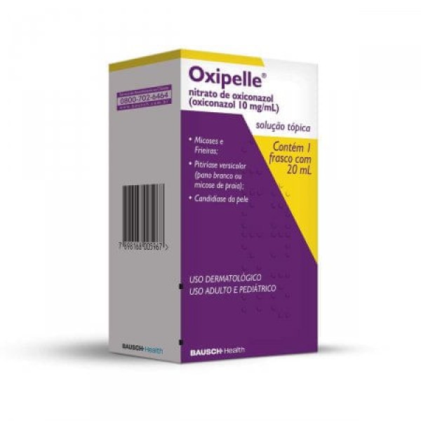 Encontraproduto.com.br - Oxipelle 10MG/ML Solução tópica - Frasco com 20 mL
