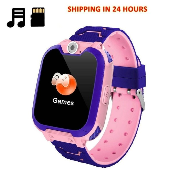 Encontraproduto.com.br - Smartwatch Infantil Smartch Mtk6261d à Prova Dágua Azul Claro Edição Padrão