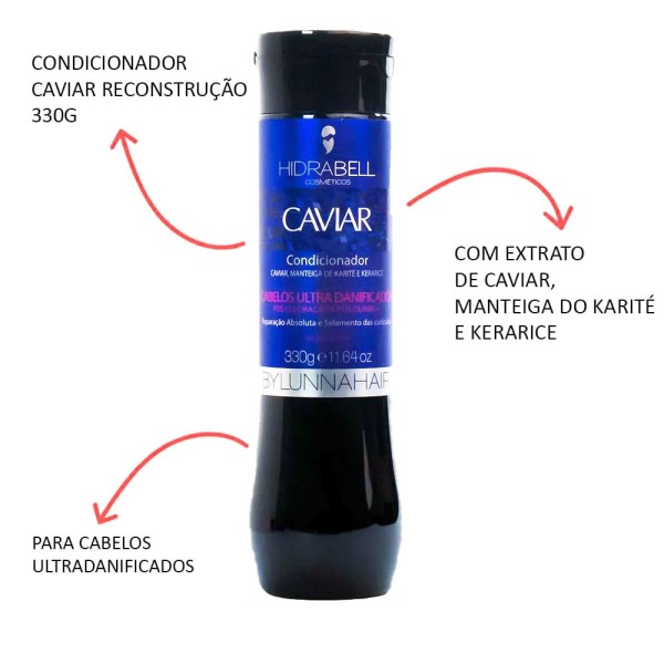 Encontraproduto.com.br - Condicionador Hidrabell By Lunna Caviar 330g