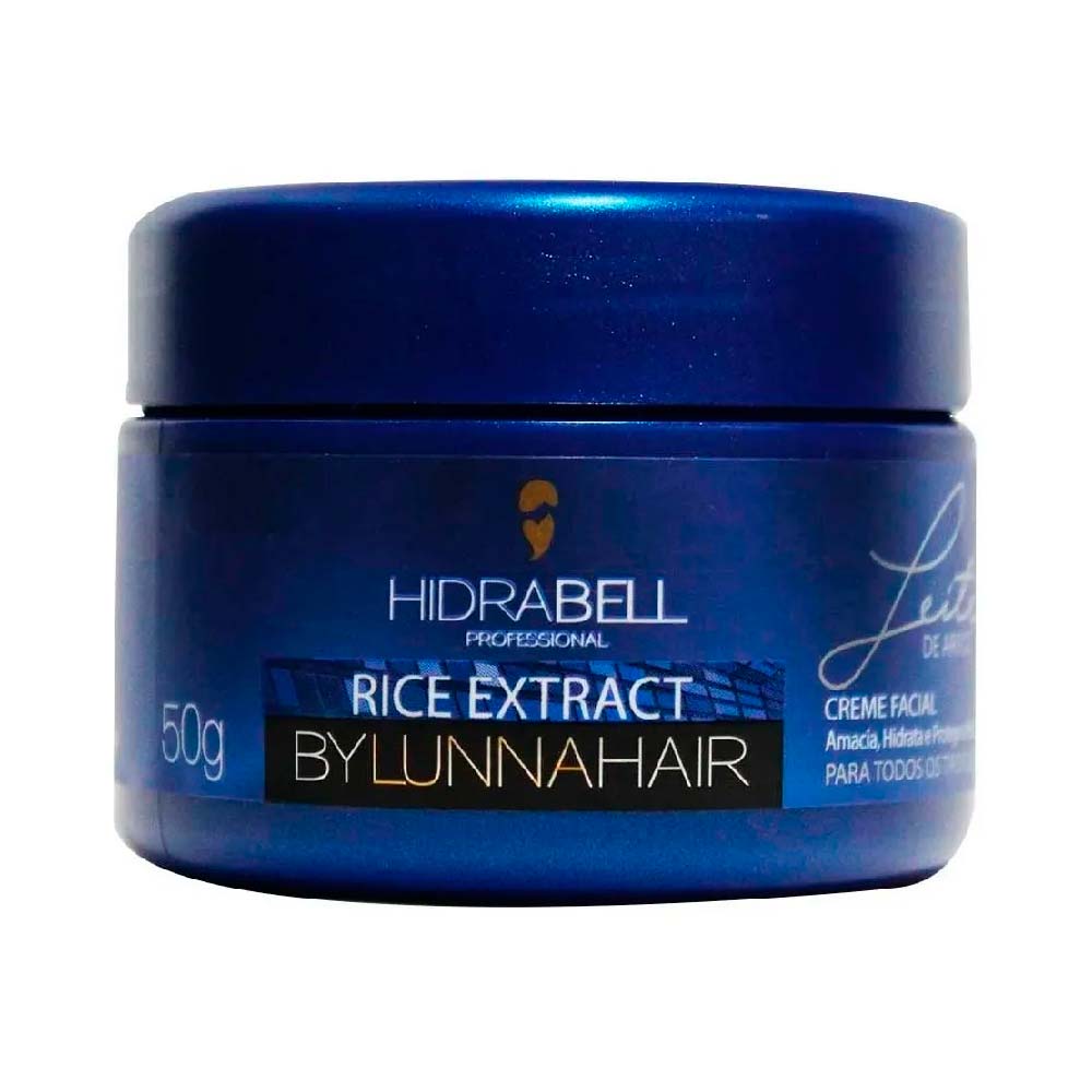 Creme Facial Leite De Arroz Hidrabell 50g