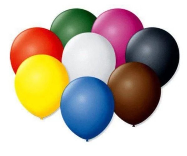 Encontraproduto.com.br - Balão Liso Linha Buffet Número 07 Sortida 50un Art Latex