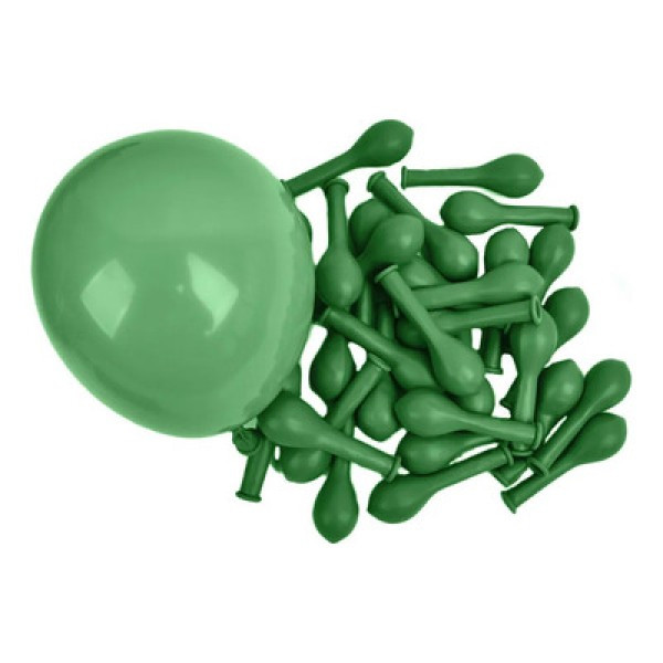 Encontraproduto.com.br - Balão Liso Linha Buffet Número 07 Verde 50un Art Latex