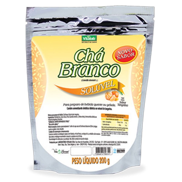 Encontraproduto.com.br - Chá Branco Solúvel 200g Tangerina - Vitalab