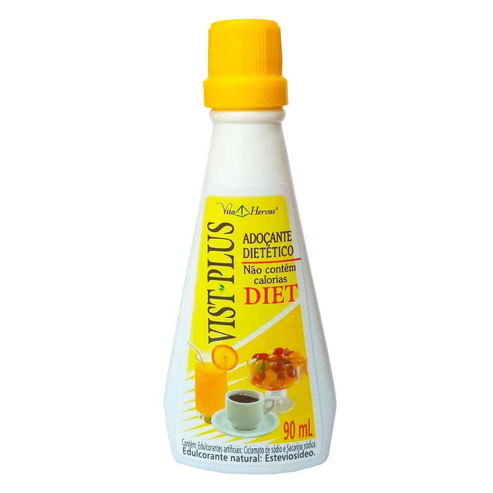 Vist Plus Diet (Adoçante Dietético Líquido) 90ml - Vitalab