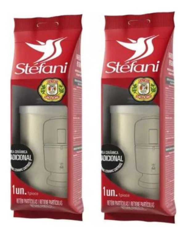 Encontraproduto.com.br - Vela Cerâmica Dupla Ação Esterilizante com Carvão Ativado - Stefani