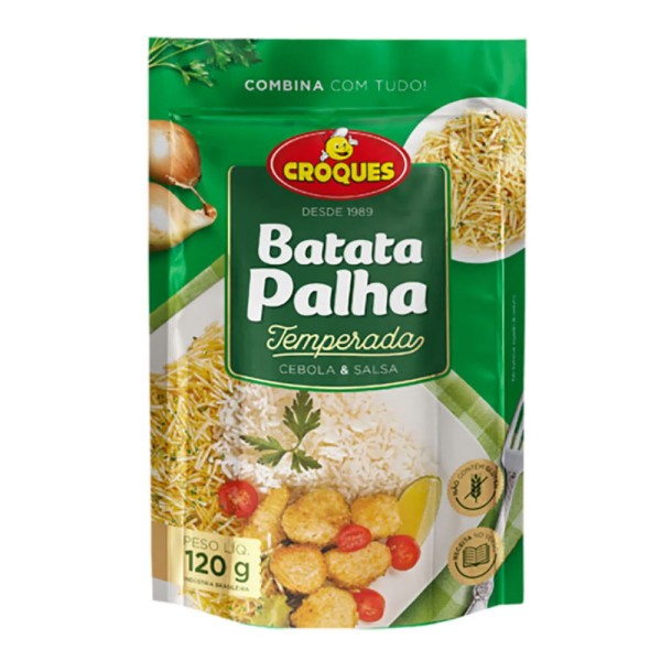 Encontraproduto.com.br - Batata Palha Croques Temperada Cebola e Salsa 100g