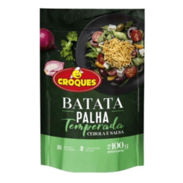 Encontraproduto.com.br - Batata Palha Croques Temperada Cebola e Salsa 100g