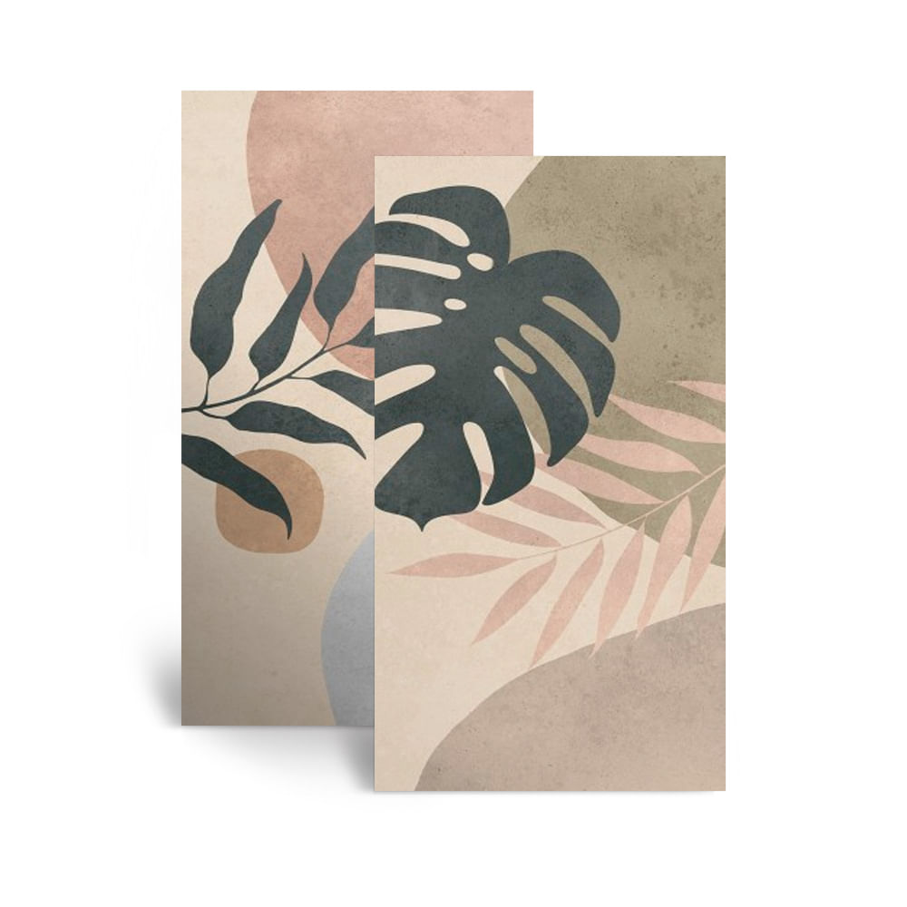 Encontraproduto.com.br - Revestimento Esmaltado 45x90cm Caixa com 2 m² Multicores Botanic Biancogres