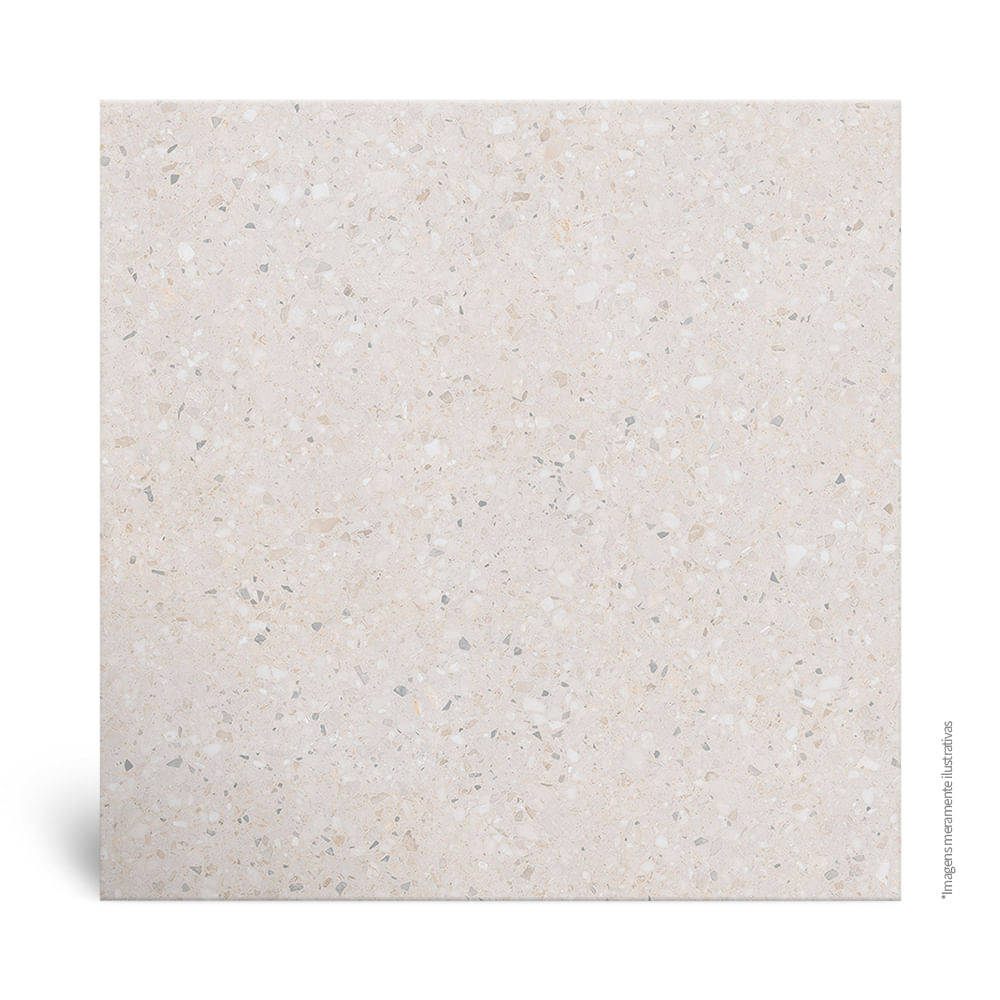 Encontraproduto.com.br - Porcelanato 90x90 Terrazzo Veneziano Avorio Tipo A Biancogres