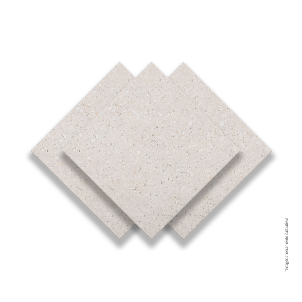 Encontraproduto.com.br - Porcelanato 90x90 Terrazzo Veneziano Avorio Tipo A Biancogres